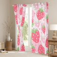 thumbnail image 3 of Manfei Girly Pink Strawberry Blackout Curtains Set of 2 (52x84 Each), Kawaii Love Heart Window Curtains, Cute Cartoon Fruit Curtains and Drapes, Living Room Curtains Decor, 3 of 6
