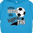 thumbnail image 3 of Inktastic Little Sister and Biggest Fan Soccer Player Toddler Hoodie, 3 of 4