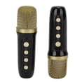 thumbnail image 3 of Karaoke Machine with 2 Microphones, All-in-One Karaoke Machine, Portable Bluetooth Singing Machine for Home Party, Black, 3 of 4