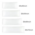 thumbnail image 2 of Unique Bargains 2 Pack Silky Satin Body Pillow Covers White 20" x 54", 2 of 2