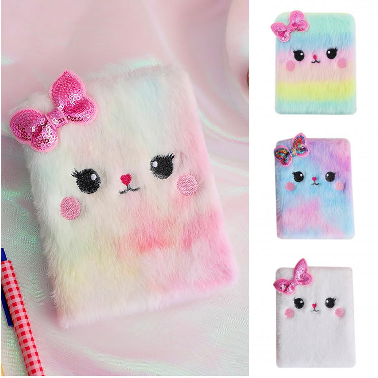 Notebook Notebooks for Girls Cute Diary Writing Paper Plush Child