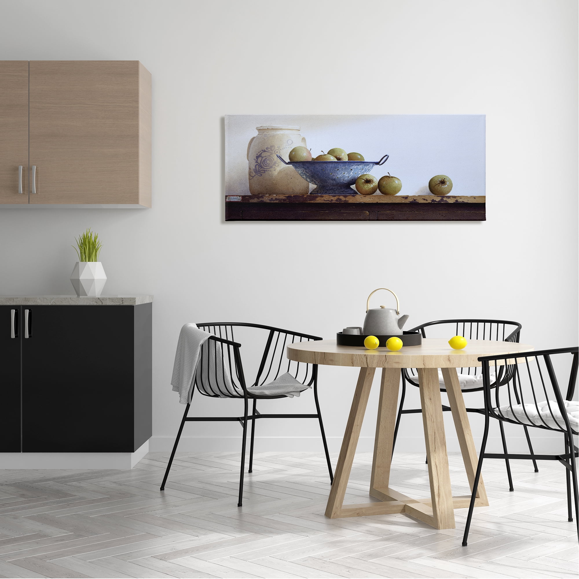 Stupell Industries Country Fruit Still Life Food & Beverage Painting Gallery Wrapped Canvas Art Print Wall Art, 48 x 20