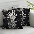 thumbnail image 3 of PIKWEEK Pillow Covers Summer Colorful Fresh Pineapple Tropical Fruit Cotton  Throw Pillow Case Cushion Cover Outdoor Home Couch Decorative Set of 2 Multiple specifications, 3 of 7