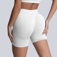 thumbnail image 2 of Biker Shorts Women High Waisted Booty Workout Volleyball Yoga Womens Spandex Peach-Shaped Shorts Silver XS, 2 of 5