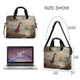 thumbnail image 3 of 16" Laptop Briefcase for Work Travel Laptop Shoulder Bag Carrying Handbag Laptop Case Oil Painting Of Giraffe, 3 of 8