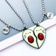 thumbnail image 2 of HTOOO 2/3Pcs Cute Half Broken Heart Koala Avocado Engraved BFF Pendant Chain Adjustable Necklace Bracelet for Best Friend Women Girl Men Boy Split Hea, 2 of 4