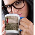 thumbnail image 2 of 3dRose, USA, Michigan, Grand Haven Lighthouse, 11oz Two-Tone Blue Mug, 2 of 7