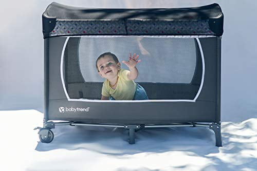 Sun Shade Stroller Car Seat Sunshade Bassinet Playpen Crib Stroller Net-Nice Visiblity and Air Permeability Design Black + Sunshade 