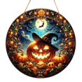 thumbnail image 1 of Carillón de Viento Macarena Esqueleto de Calabaza Decoración de Halloween 25cm x 25cm, 1 of 8