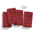 thumbnail image 2 of Virtu Bath Towel Sets For Bathroom 100% Ring Spun Cotton Luxury Bath Towel Set 4 Pc Highly Absorbent Towels, Red, 2 of 6