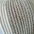 thumbnail image 4 of 3 Pieces Storage Basket Cotton Rope Bathroom Bedroom Organizer Color Matching Baskets Snacks Box Large Capacity Light coffee, 4 of 9