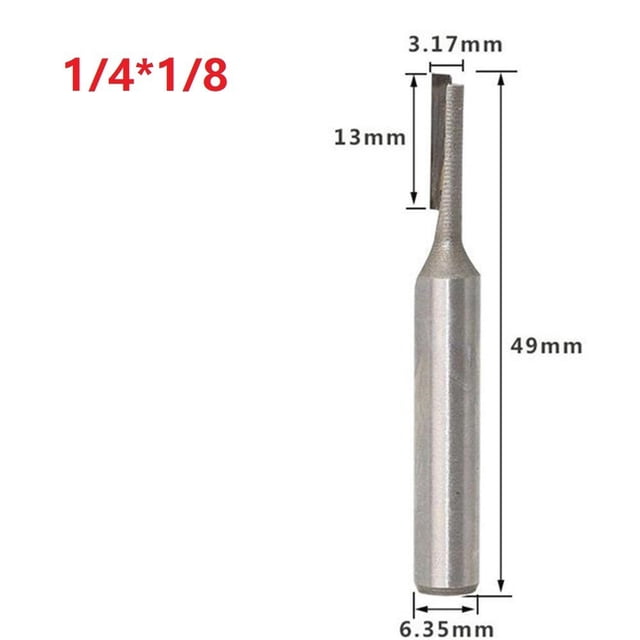3/8Inch Shank Straight Flute Carbide Tipped Milling Cutter Tungsten Router Bit