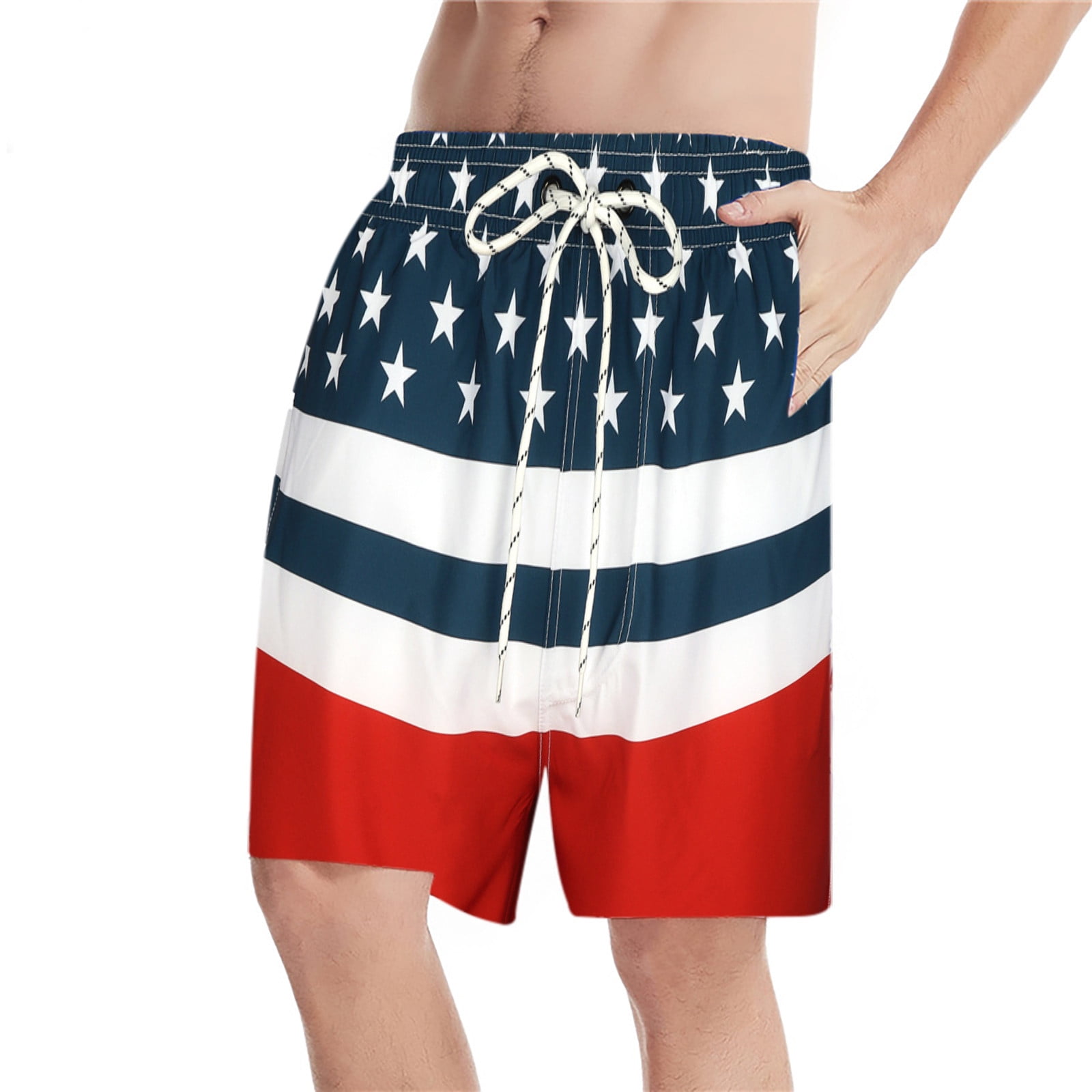 Mens Summer Shorts Casual Plus Size 3D Printed Beach Pants