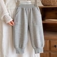 thumbnail image 6 of BLVB Girls Sweatpants Toddler Kids Cotton Joggers Elastic Waist Athletic Pants with Pockets for 1-11Y(Gray,8-9 Years), 6 of 7
