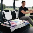 thumbnail image 5 of chaqlin Golf Cart Seat with Pockets Soft, Compatible with Sports Golf Carts Golf Cart Seat Covers(Hummingbird Floral Watercolor Print), 5 of 8