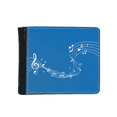 thumbnail image 1 of Dancg 5-le Staff Blue Wallet Purse Flip Bifold Faux Leather Multi-Function, 1 of 4