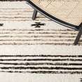 thumbnail image 6 of SAFAVIEH Natura Kyle Striped Area Rug, Black/Ivory, 4' x 4' Square, 6 of 8