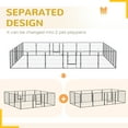 thumbnail image 5 of PawHut 24 Panel 31.5 Inch Dog Playpen for Small and Medium Dogs, Gray, 5 of 9