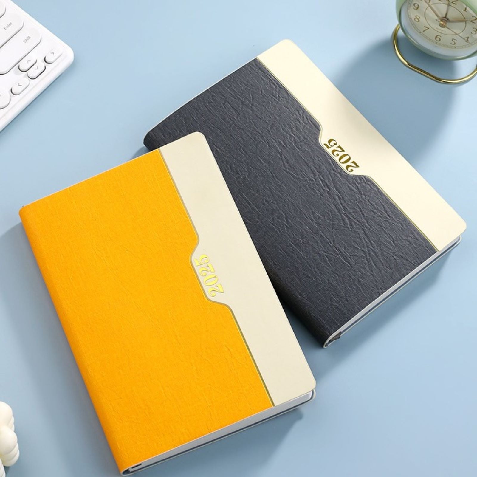 50% Off Clear! 2025 Schedule This Year 365 Days Daily Planner Calendar Notepad Self-Discipline Punch Card Notebook