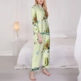 thumbnail image 3 of Balery Avocado for Exercise Conjunto de Pijama con Estampado para Mujer, Conjunto de Dos Piezas con Manga Larga, Ropa de Dormir Suave con Bolsillos, Pijamas Cómodos-XX-Large, 3 of 7