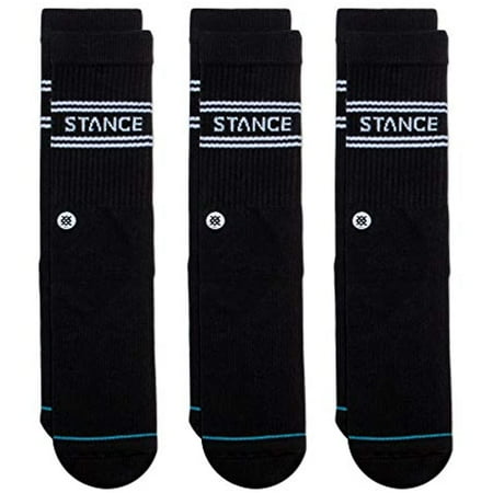 Stance Basic Crew Sock 3-Pack (Medium Black)