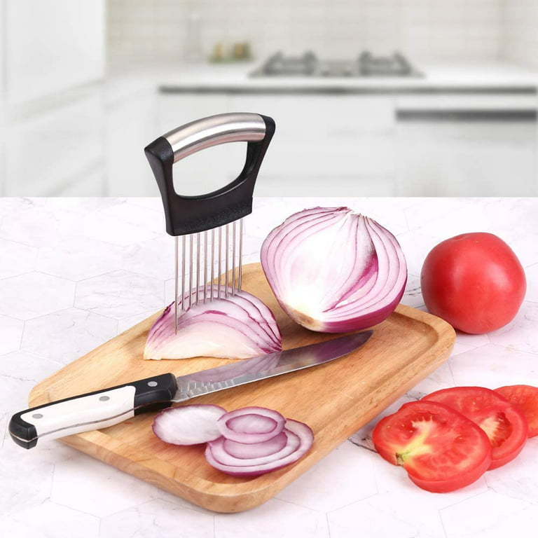  Onion Slicer Chopper - Full Handle Onion Cutter Peeler
