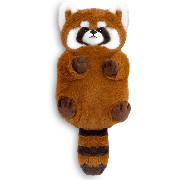 Red Panda Cozy Plush Washable Cover Microwave Stuffed Animal Heating Pad for Pain Relief, Microwaveable Heating Pad for Cramps, Neck, Muscles, 17"x8"