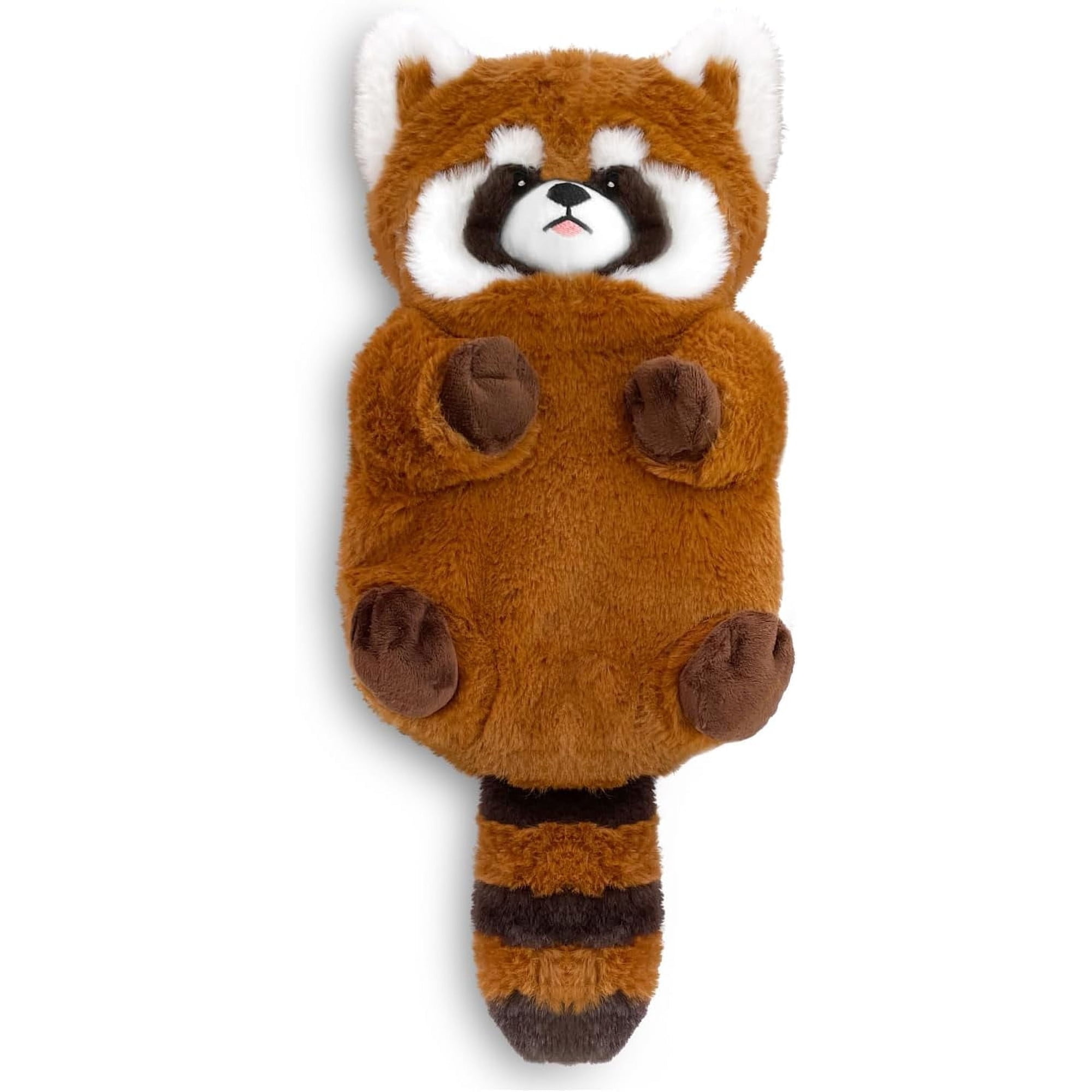 Red Panda Cozy Plush Washable Cover Microwave Stuffed Animal Heating Pad for Pain Relief, Microwaveable Heating Pad for Cramps, Neck, Muscles, 17"x8"