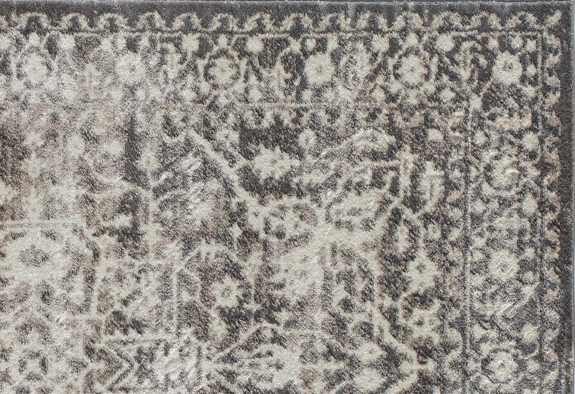 Rugs America Lennox LX20B Stone Oriental Transitional Cream Area Rug, 2'x4'