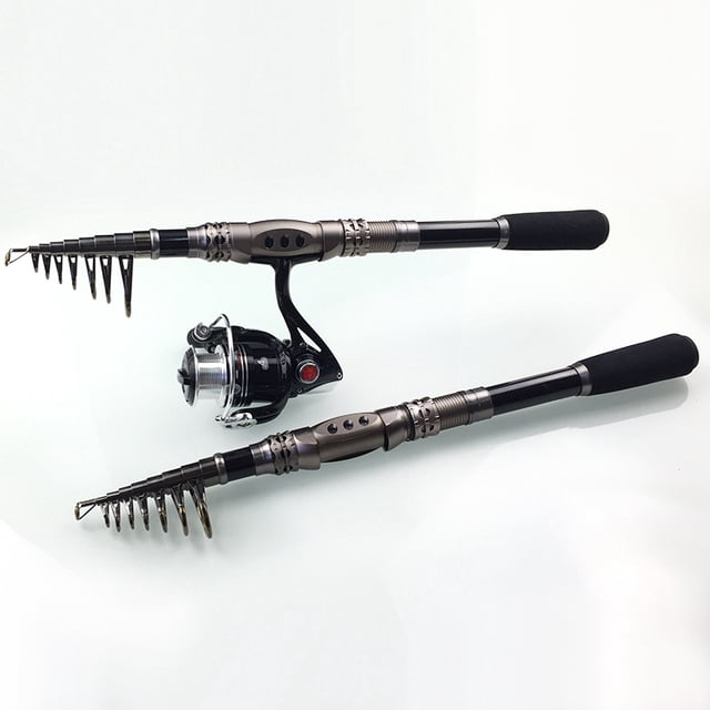 Telescopic Fishing Rod Saltwater Travel Spinning Fishing Rods Poles Retractable Fishing Pole Rods