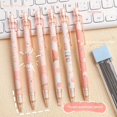 thumbnail image 4 of 6pcs 0.5mm Mechanical Pencils Kawaii Automatic Pencils With Erasers Students Stationery Writing Tool Cute School Office Supplies, 4 of 5