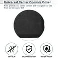 thumbnail image 4 of Unique Bargains Car Center Console Cover Car Armrest Cover 12.6"x8.07"x0.39" Suede Faux Leather Black, Gray, 4 of 7
