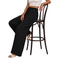thumbnail image 6 of Lzobxe Pants for Women Wide Leg Linen Summer Casual Palazzo Flowy with Pocket Drawstring Loose Lightweight,Sizes S-4XL, 6 of 7