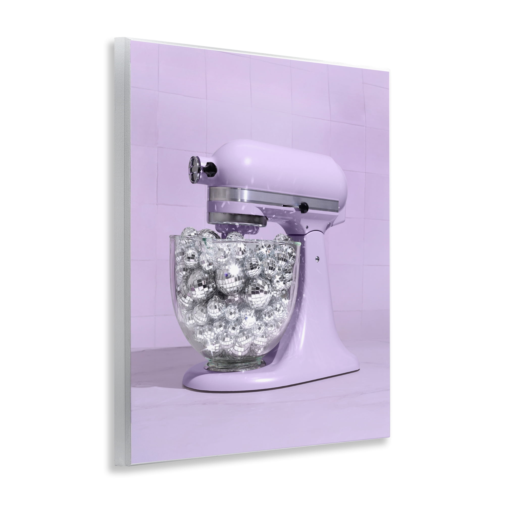 Stupell Industries Disco Kitchen Mixer over Purple Wall Plaque Art, design by LISH Creative