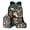 Cat Peony Flower Butterfly, variant on ZUXONGSY Splatter Painting Soccer Print Backpack Set for Kids Teens 17 Inches Bookbag Casual Daypack 3 In 1 Schoolbag With Lunch Bag Pencil Bag Set for Boys Girls