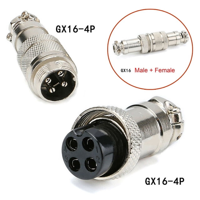 Gx16 2Pin/3/4/5/6/7/8Pin Aviation Male&Female Metal Connector Socket 4 Pin