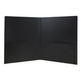thumbnail image 5 of JAM Paper Heavy Duty Plastic 2 Pocket Extra Tough School Folders, Black, Bulk 48/Pack, 5 of 5