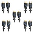 thumbnail image 1 of HDMI Cable, High Speed with Ethernet, HDMI Male, 24 AWG, CL2 rated, 35 foot - 5 Pack, 1 of 1