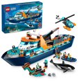 thumbnail image 1 of LEGO City Arctic Explorer Ship 60368 Building Toy Set, Fun Toy Gift for 7 year old Boys and Girls, with a Floatable Boat, Helicopter, Dinghy, ROV Sub, Viking Shipwreck, 7 Minifigures and an Orca, 1 of 6