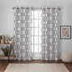 thumbnail image 1 of Curtains Kochi Linen Blend Light Filtering Grommet Top Curtain Panel Pair, 54x84, Black Pearl, 2 Count, 1 of 12