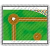 1/8 Sheet - Baseball Diamond - Edible Cake/Cupcake Party Topper - D20024
