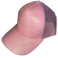 thumbnail image 6 of Travelwant Girls Baseball Hats Kids Glitter Ponytail Hats Adjustable Baseball Cap Shiny Little Girls High Messy Bun Baseball Hat, 6 of 7