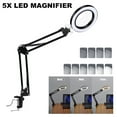 thumbnail image 1 of EIMELI 5X Magnifier Lens with Adjustable Swivel Arm Clamp Desk Light Magnifying Glass Desk Lamp with Clamp, 1 of 11