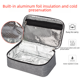 thumbnail image 4 of Bolsa de aislamiento portátil de pequeña capacidad, bolsa de aislamiento para loncheras para estudiantes y trabajadores de oficina, bolsa de hielo con aislamiento de tela Oxford gruesa, 4 of 5