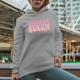 thumbnail image 2 of Sarcasm Queen, Pink Text Girl Quote Merch Gift, Heather Grey Hooded Sweatshirt or Hoodie, XL, 2 of 5
