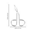 thumbnail image 2 of Stainless Steel Scissors Shaped Eyebrow Tweezer Clip (Silver), 2 of 9