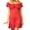 Red, variant on Women's Cotton Nightgown Tank V Neck Sleep Shirts JIANLAI Bamboo Viscose Night Gowns Short Sleeve Sleep Shirt Pleated V Neck House Dress Soft Night Shirts (S-5XL) Red