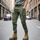 thumbnail image 1 of Pantalones largos de verano de seda de hielo para hombre, pantalones casuales de secado rápido, finos, de pierna ancha y recta, pantalones de trabajo extendidos., 1 of 3