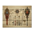 thumbnail image 3 of Designart "Symbols Sacred African Wall art I" African Print on Natural Pine Wood, 3 of 5