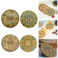 thumbnail image 6 of Rustic Cork Coasters for Drinks Absorbent Heat & Water Resistant,Reusable Natural Round Coasters for Bar Glass Cup Table,Reusable Tea or Coffee Coaster,Warm Gifts for Relatives & Friends,D,3.93x3.93", 6 of 7